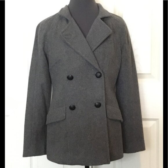 Banana Republic Women's Double Breasted Recycled Wool Jacket M - Picture 1 of 5